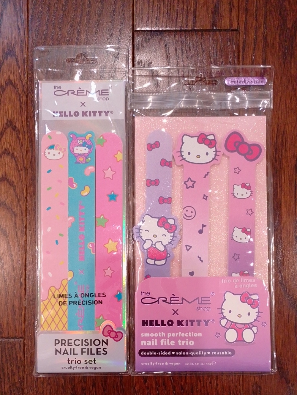 Set 2 Hello Kitty The Creme Shop Nail File Set Manicure Pedicure